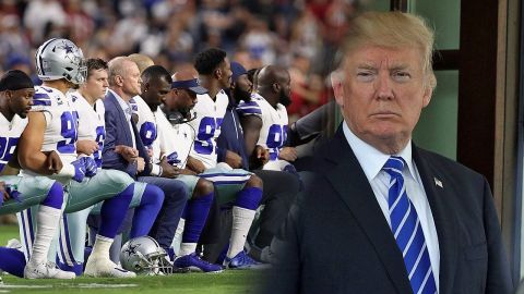 Trump amenaza con no ver la NFL si jugadores se arrodillan