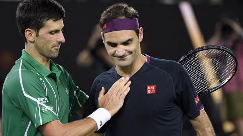 Federer es posiblemente el mejor tenista de la historia: Djokovic
