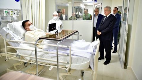 ISSSTE aclara foto de visita de AMLO a hospital Covid