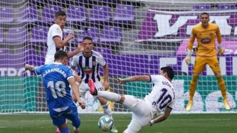 Valladolid logra puntar ante un Getafe volcado ofensivamente
