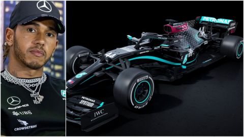 Hamilton: decoración negra de Mercedes envía "fuerte mensaje"