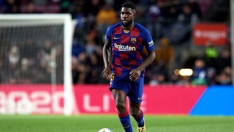 Umtiti, baja en el Barcelona por problemas de rodilla