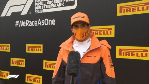 Sainz: "Muy feliz, es mi primer tercer puesto en una calificación de F1"