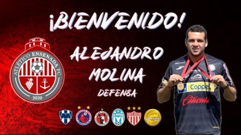 Alejandro Molina jugará en casa con el Atlético Ensenada