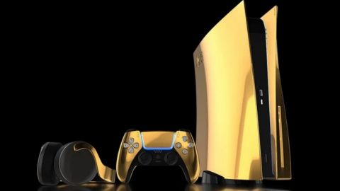 Venden PS5 bañado en oro de 24 quilates