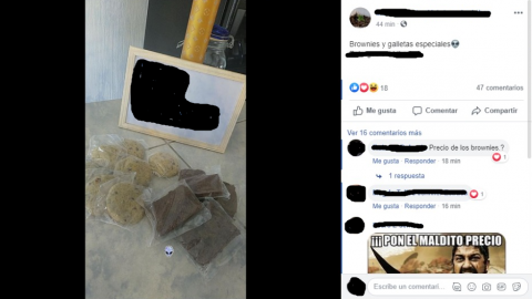 Sin temor a la ley, venden brownies y galletas con mariguana en redes sociales