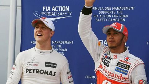 Hamilton: Alcanzar a Schumacher nunca estuvo entre mis prioridades
