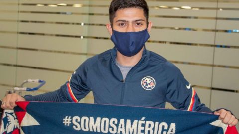 Sergio Díaz, refuerzo del América, llega a la Ciudad de México