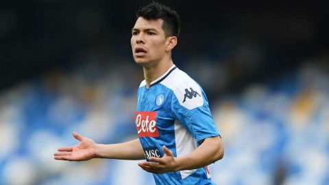 Lozano tuvo minutos en el último juego de temporada del Napoli