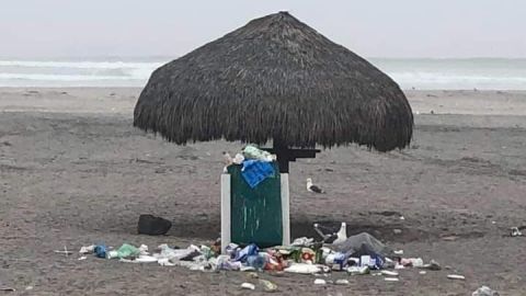 Playas sucias por desacato de turistas