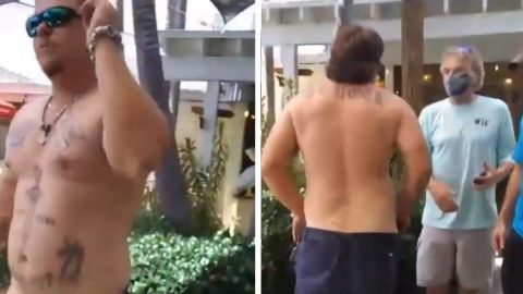 VIDEO: Hombre asegura que la raza aria gobernará el mundo y golpea a empleada