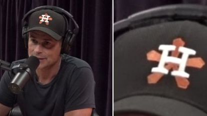 Rob Lowe trolea a los Astros con una gorra con asterisco