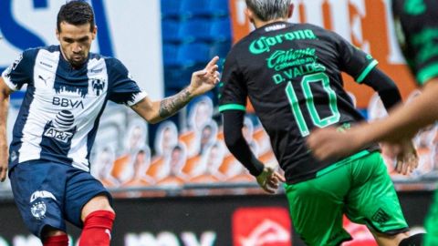 Monterrey saca empate de último momento ante el Santos