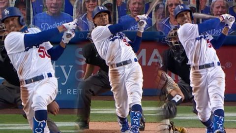VIDEO: Dodgers divide serie detrás de 3 HR de Betts ante Padres