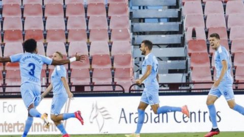 El Girona, primer finalista de fase de ascenso tras ganar en Almería (1-2)