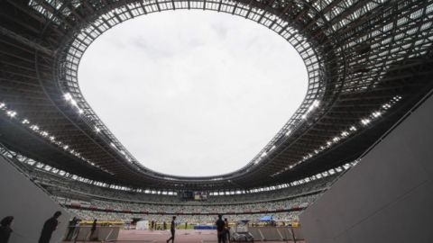 Estrenan el estadio Olímpico de Tokio con competencia de Atletismo