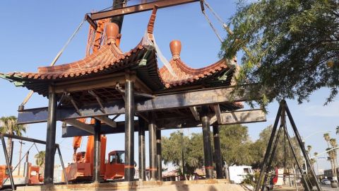 Concluye primer etapa de reubicación de la Pagoda China