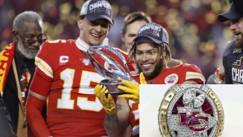 Chiefs de Kansas City reciben anillos del Super Bowl LIV con 255 diamantes