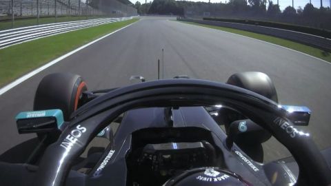 Hamilton firmó la 'pole' y Sainz saldrá tercero en Monza; y 'Checo', cuarto