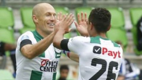 Arjen Robben marca gol con el Groningen 18 años después
