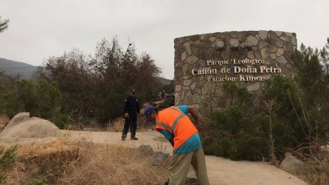 Realizan limpieza del parque ecológico Cañón de Doña Petra