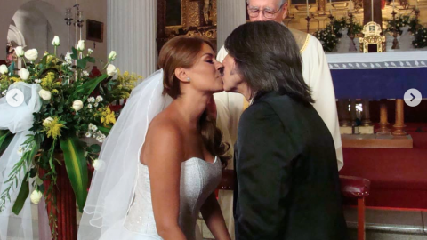 Amanda Miguel reacciona al beso de Diego Verdaguer y Galilea Montijo