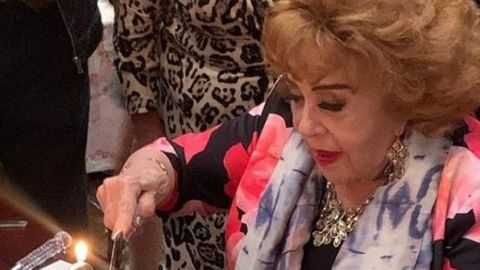 Silvia Pinal celebró sin sus nietas su cumpleaños 90