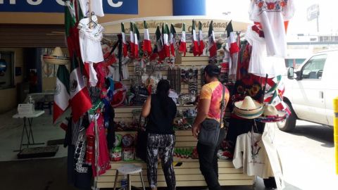 Bajas ventas de artículos patrios en Tijuana