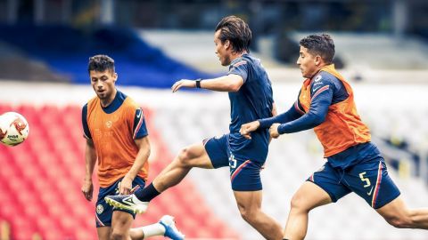 América entrena en el estadio Azteca y prepara el Clásico Nacional