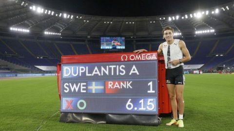 Duplantis bate el récord mundial de Bubka en pértiga