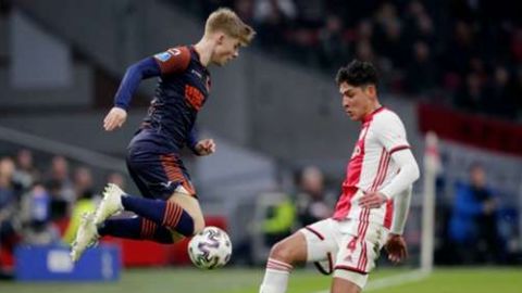 Con Edson en la cancha, el Ajax golea en Holanda