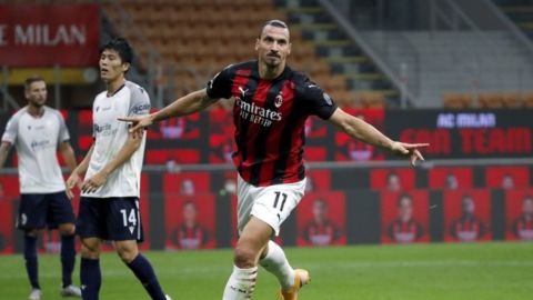 Con doblete de Ibrahimović, el Milan supera a Bolonia