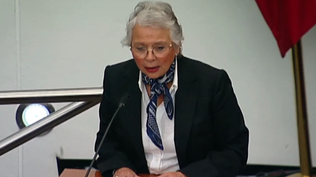 Sánchez Cordero compareció ante senadores por Segundo Informe de AMLO