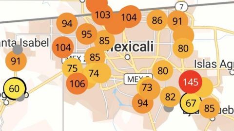 Mala calidad de aire en Mexicali