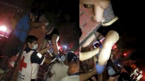 Video: Joven mujer se ensarta en herrería de cerco