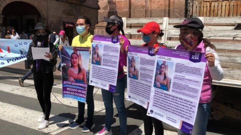 Feministas de Morelia protestan para exigir justicia para Jessica