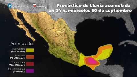 Pronóstico de frío, lluvia y hasta un ciclón para México