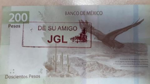 Billetes con las iniciales de ''El Chapo'' Guzmán circulan en Culiacán