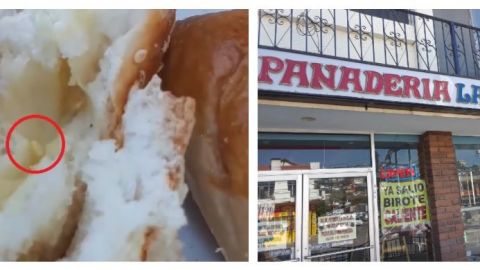 VIDEO: Les venden pan relleno de gusanos 🤮