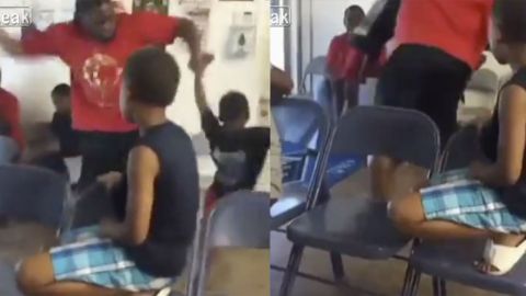 VIDEO: Padre da golpiza con cinturón a sus hijos por intentar robar una tienda