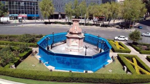 Retiran monumento a Colón para ser restaurado