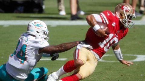 Dolphins humilla 49ers, banqueando a Jimmy G
