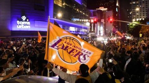 Aficionados de los Lakers causan disturbios por el título de la NBA