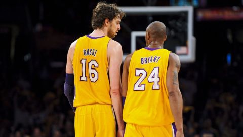 Pau Gasol manda emotivo mensaje a Kobe por título de los Lakers