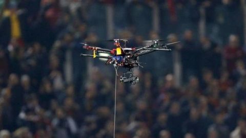 LaLiga incorpora drones a sus retransmisiones para ofrecer imágenes aéreas