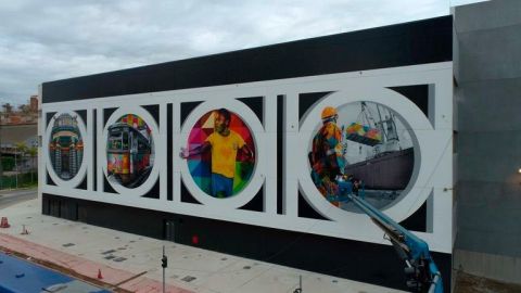 Kobra rinde tributo a Pelé con un inmenso mural por sus 80 años