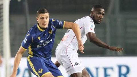 Cristian Zapata juega 90 minutos en el empate del Génova en Verona