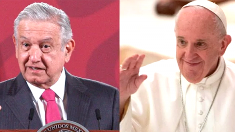 ''No se canse y que siga adelante'', le manda decir el Papa a AMLO