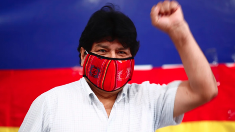 ''Gracias por todo'', dice Evo Morales a AMLO y Ebrard