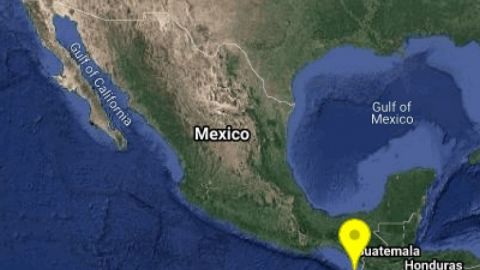 Se registra sismo de magnitud 5.2 en suroeste de Tapachula, Chiapas
